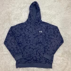 Under Armour Men's UA Rival Fleece Camo Hoodie Pullover Ash Taupe Sz L